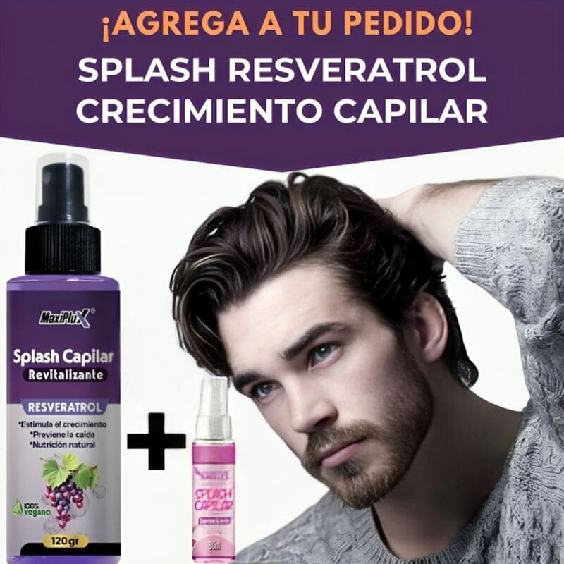 SPLASH RESVERATROL CRECIMIENTO CAPILAR + OBSEQUIO